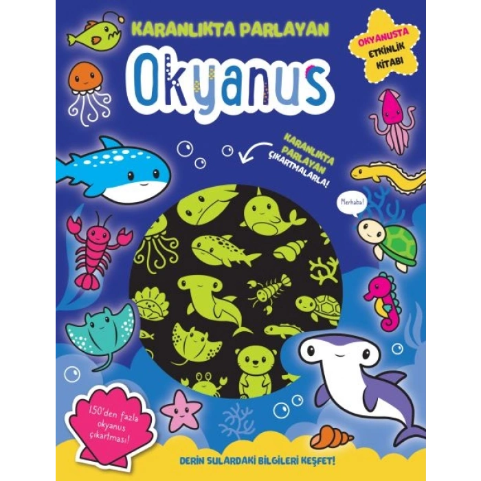 Karanlıkta Parlayan Kitaplar - Okyanus (Parlayan Çıkartmalar)