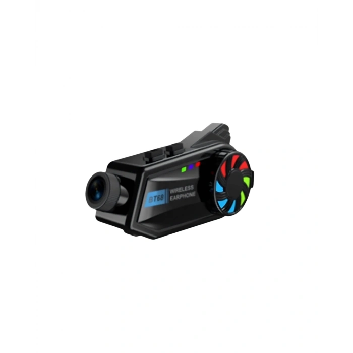 Kask Üstü Kamera Bluetooth Müzik ve Çağrı Özellikli Geniş Açılı Lens