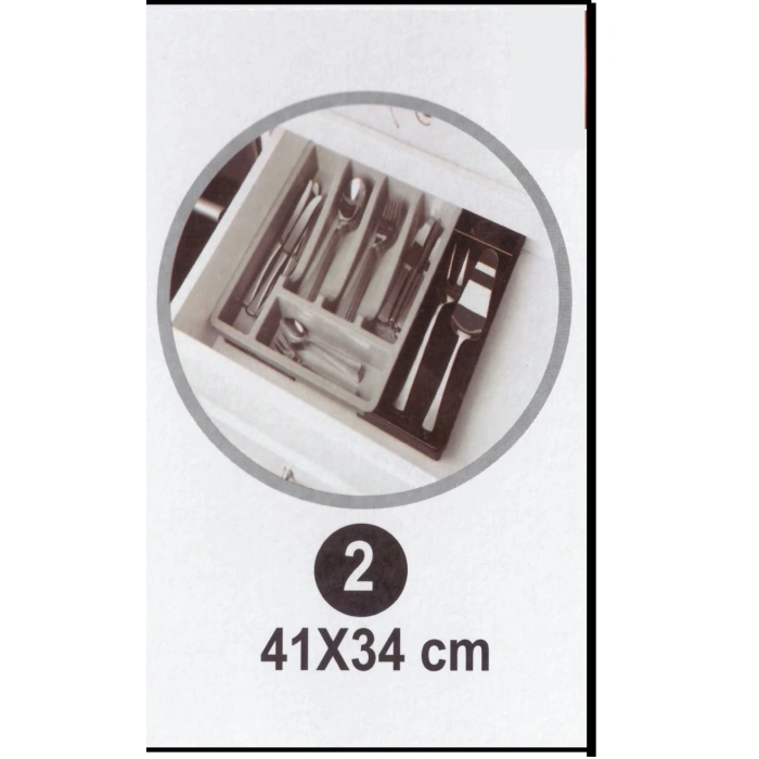 Kayar Kaşıklık Organizeri - 3 Aşamalı Sürgülü - Sağ Sol Açılır