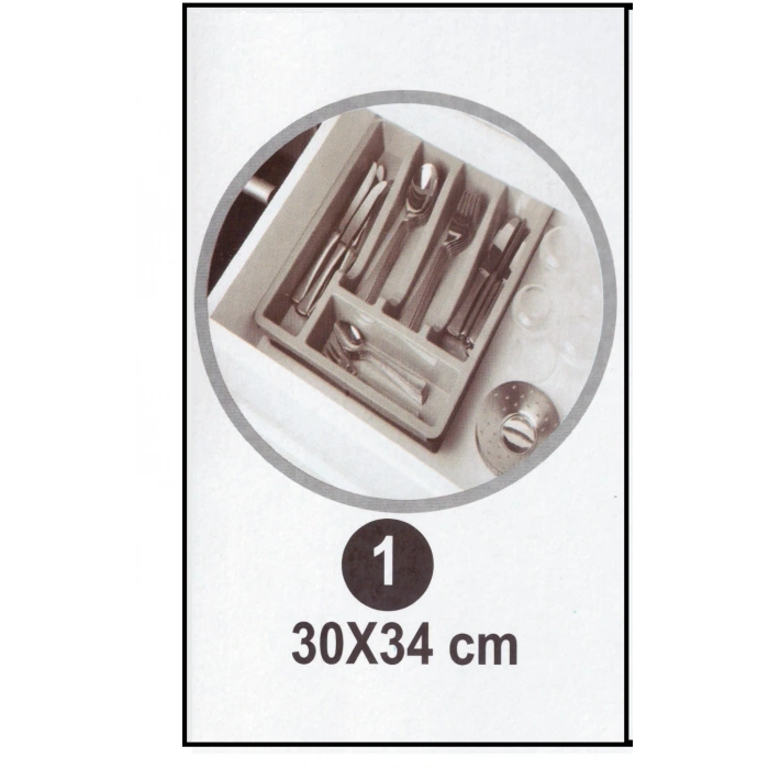 Kayar Kaşıklık Organizeri - 3 Aşamalı Sürgülü - Sağ Sol Açılır