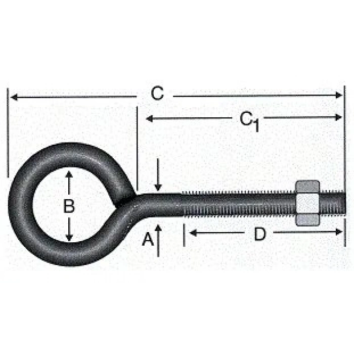Kaynaklı Civata M8x160 - 50 Adet
