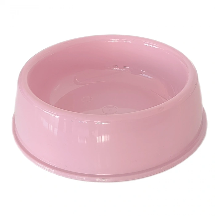 Kedi Köpek Plastik  Ve Su Kabı 20 cm - 200 ml Pembe