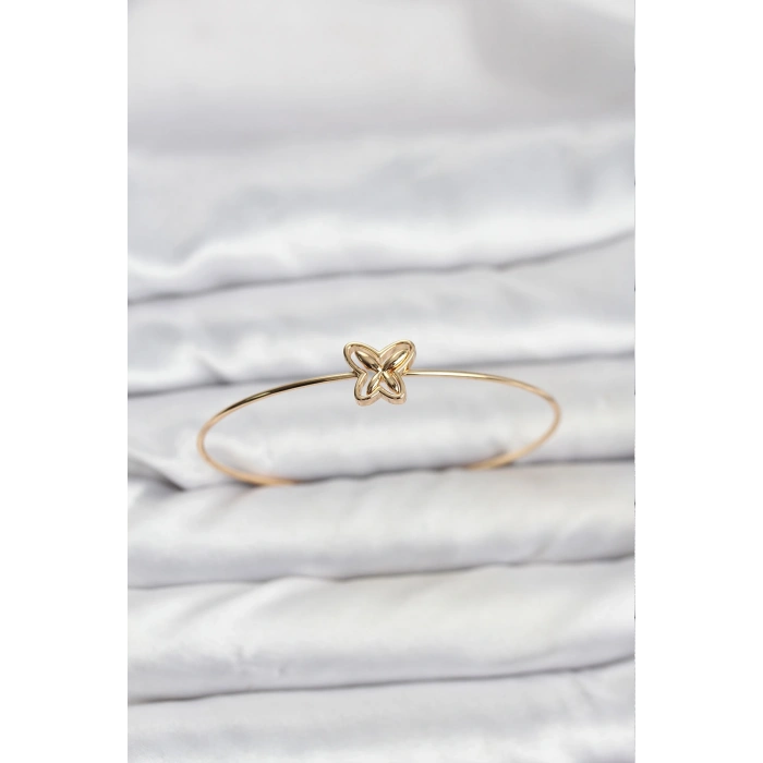 Kelebek Model Gold Renk Bileklik