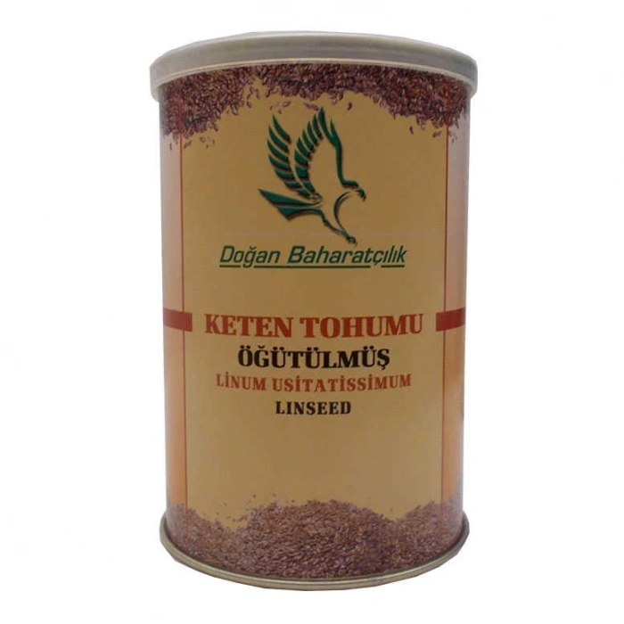 Keten Tohumu Öğütülmüş Doğal 150 Gr Teneke Kutu