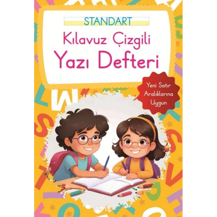Kılavuz Çizgili Yazı Defteri Küçük Boy - Turuncu