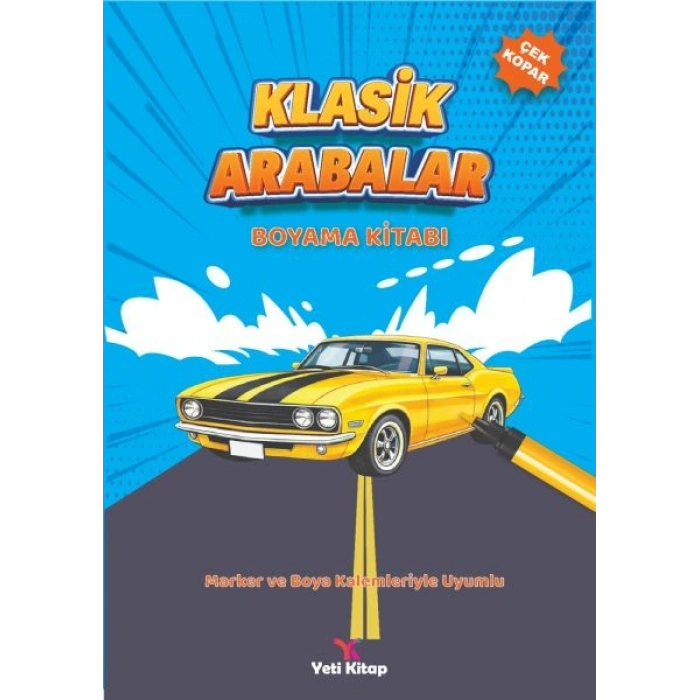 Klasik Arabalar Boyama Kitabı