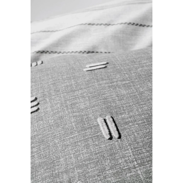Klein Nakışlı Çift Kişilik Nev Takımı Patara Gri