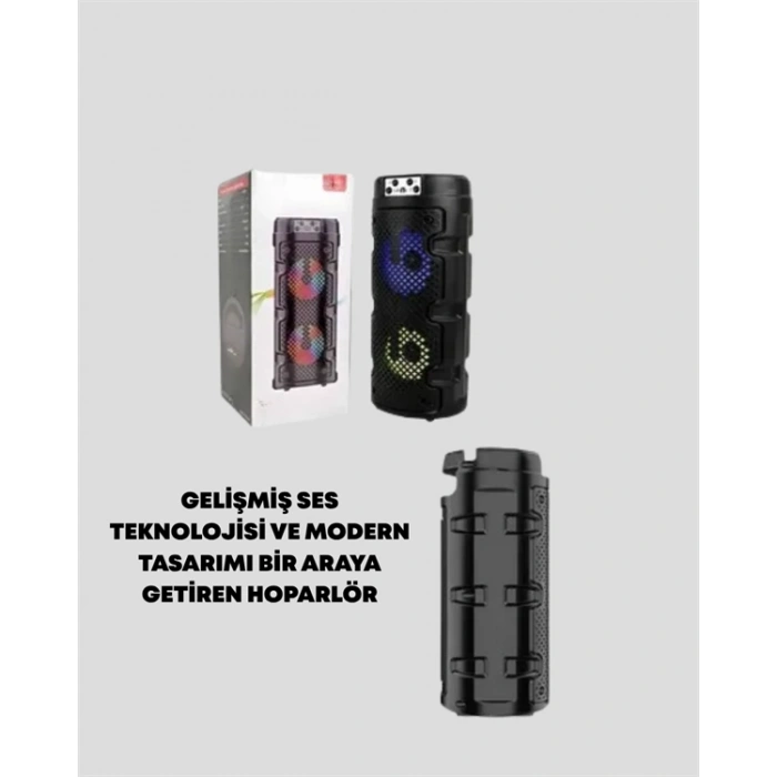 Kompakt Tasarım, Yüksek Ses Performansı – Çoklu Giriş Seçenekli Kablosuz Hoparlör (Bluetooth, USB, SD Kart, AUX)