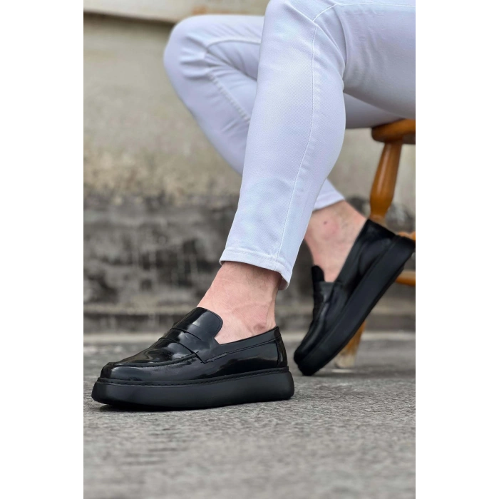 Kömür Rugan Erkek Casual Ayakkabı