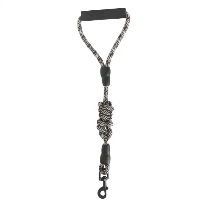 Köpek Göğüs Tasma Seti Daa Desenli 1.5 cm*35-48 cm Siyah-Beyaz