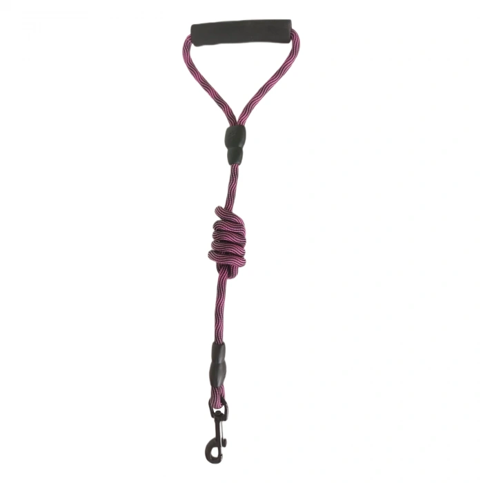 Köpek Göğüs Tasma Seti Daa Desenli 2 cm*40-58 cm Mor-Pembe