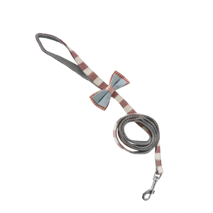 Köpek Göğüs Tasma Seti Ekose Desenli Papyonlu 1.5 cm*35-48 cm Kırmızı