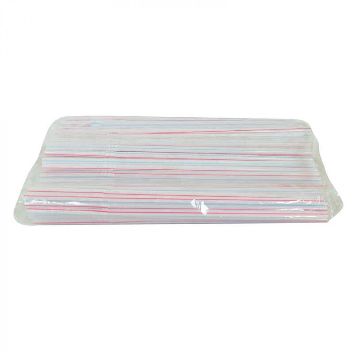 Körüklü Çizgili Pipet Ayran Kola Meşrubat Pipeti 22 Cm  Renk 150 Adet Paket