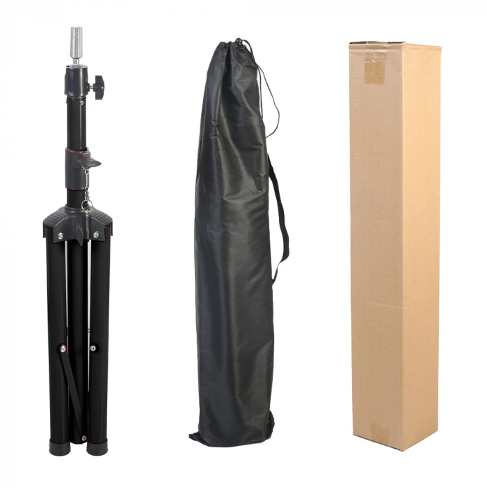 Kuaför Eğitim Mankeni İçin Metal Tripod / Siyah + Taşıma Çantası