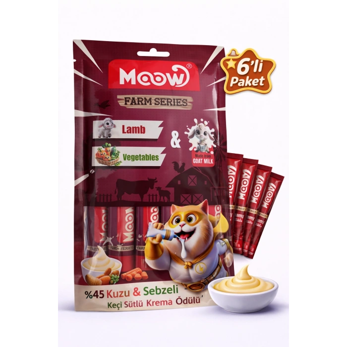 Kuzu Etli, Sebzeli ve Keçi Sütlü Kedi a Ödülü (6x12 gr)