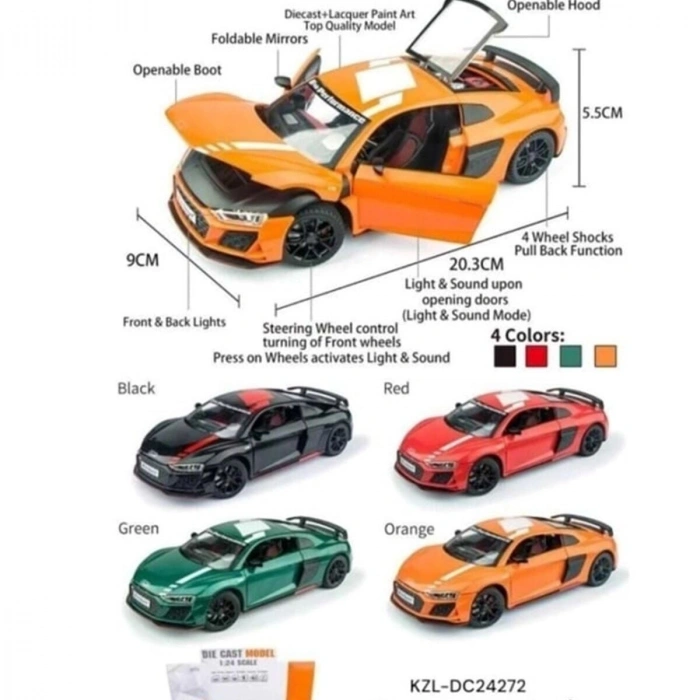 KZL-DC24272 KZL-DC24272 AUDI R8 1:24 ISIKLI SESLI  32
