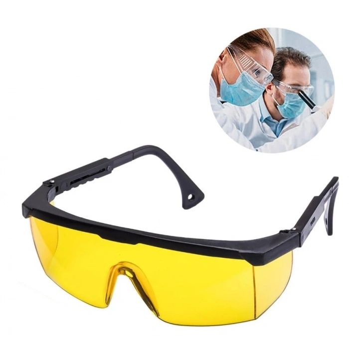 Laboratuvar Gözlüğü / Çapak Gözlüğü Sarı (74)