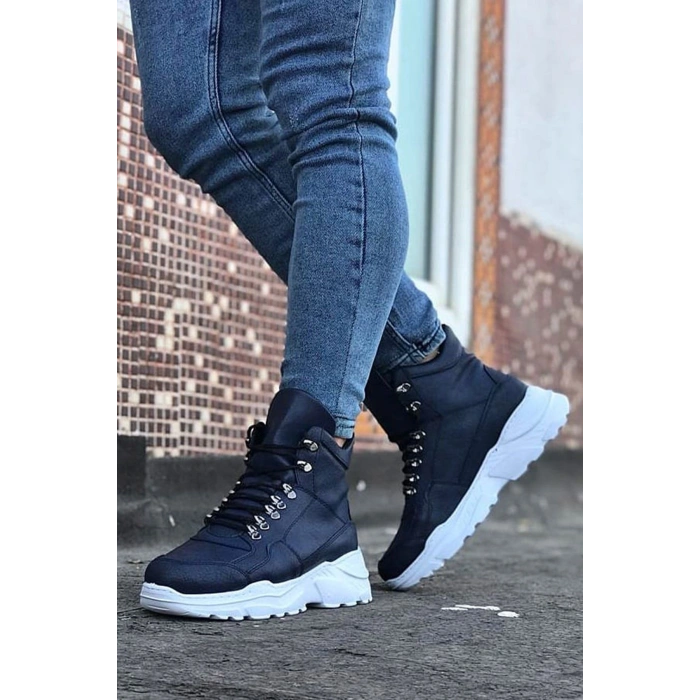 Lacivert Uzun Bağcıklı Postal Bot