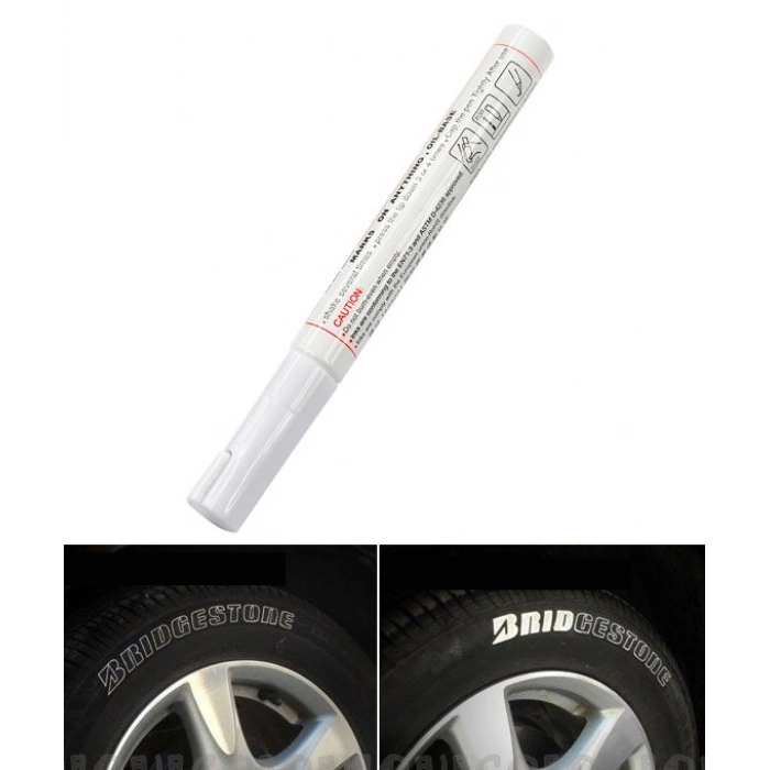 Lastik Yazı Kalemi - Beyaz