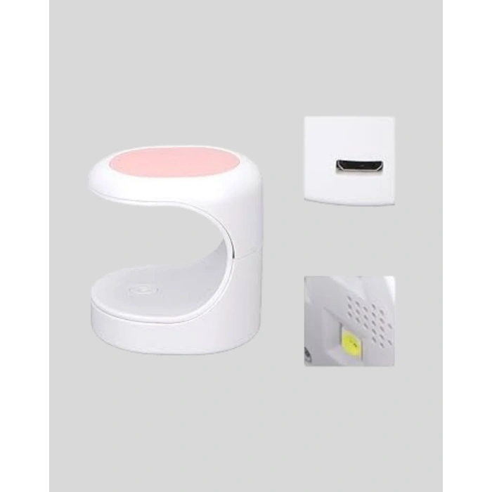 LED Mini Oje Kurutucu Taşınabilir Hızlı Kuruma Cihazı 3 LED Işıklı