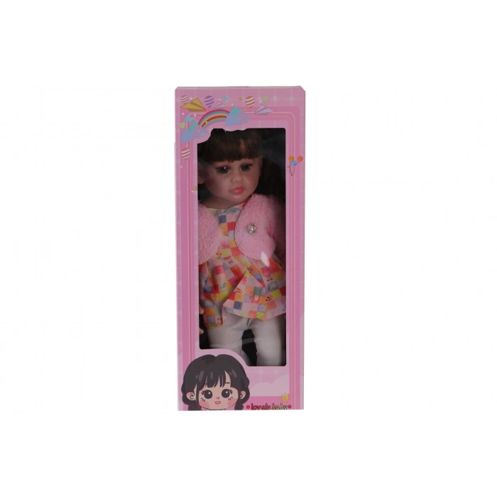 LMN232 55 CM MÜZİKLİ SİLİKONLU ET BEBEK