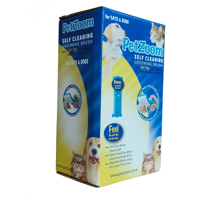 Lüks Basmalı Kedi Köpek Tarağı – Tüy Toplama Ve Temizleme, Ergonomik, Kolay Kullanım