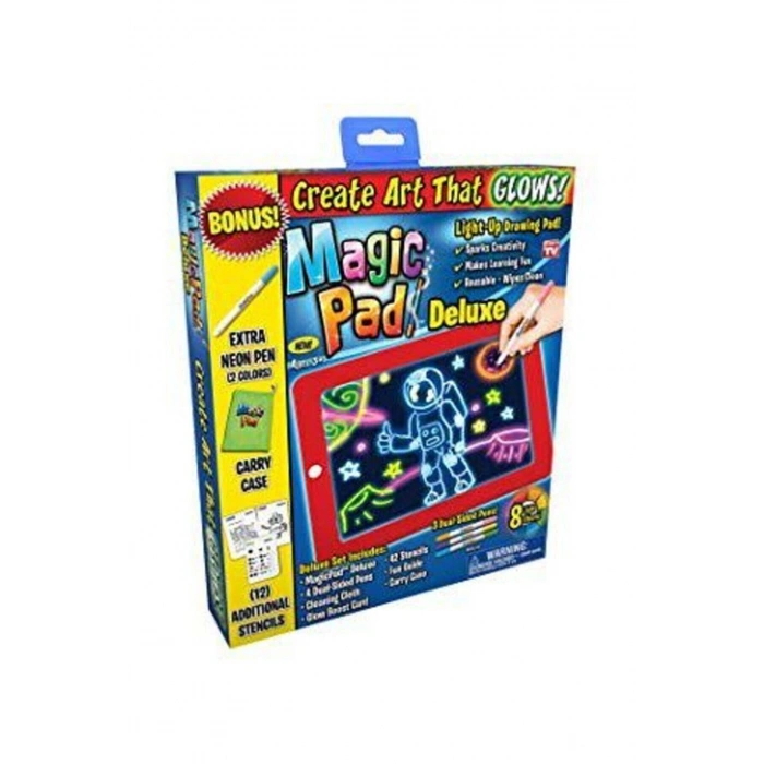 Magic Pad Çuk Eğitici Sihirli Işıklı Kalemli Öğretici Pili Pad