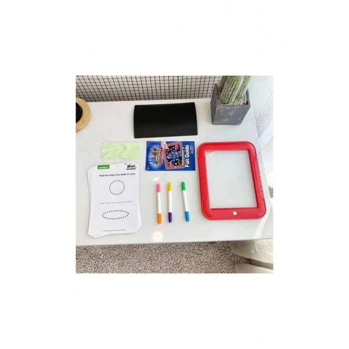 Magic Pad Çuk Eğitici Sihirli Işıklı Kalemli Öğretici Pili Pad