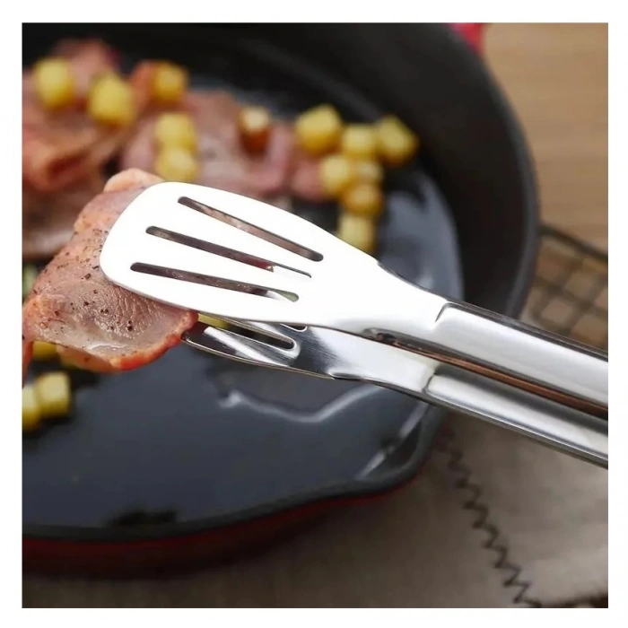 Maşa Paslanmaz Barbekü Maşası - 25 Cm Mutfak Ekmek Maşası