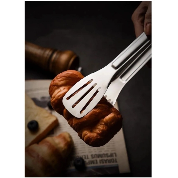 Maşa Paslanmaz Barbekü Maşası - 25 Cm Mutfak Ekmek Maşası