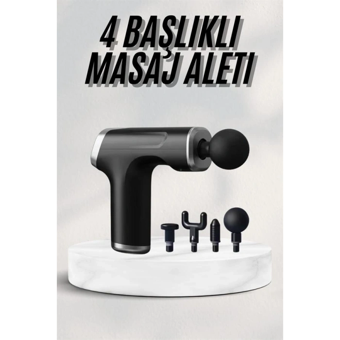 Masaj Tabancası 24v Typec Hızlı Şarj Girişli Masaj Aleti Uzun Ömürlü