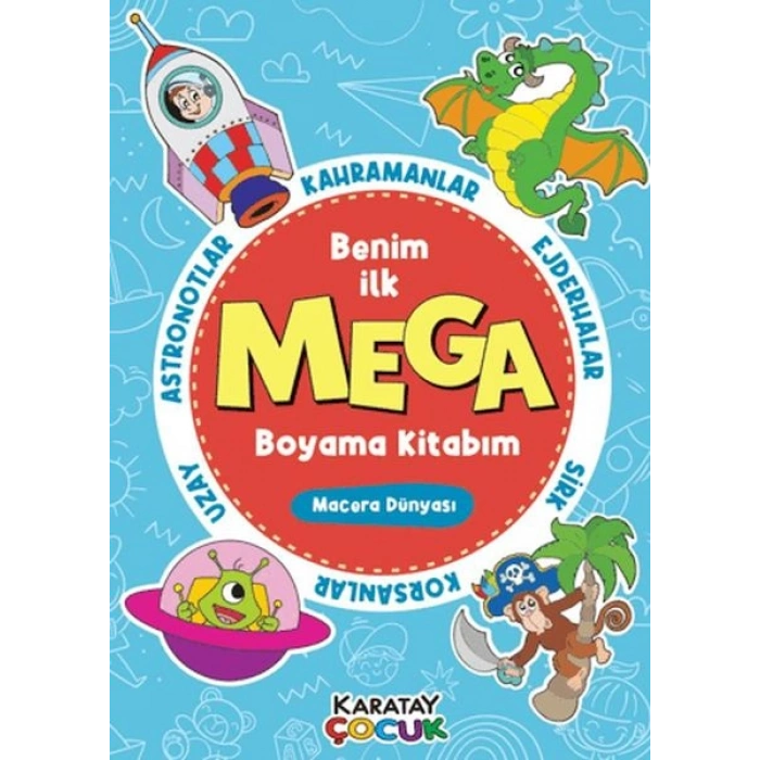 Mega Boyama Kitabım - Macera Dünyası