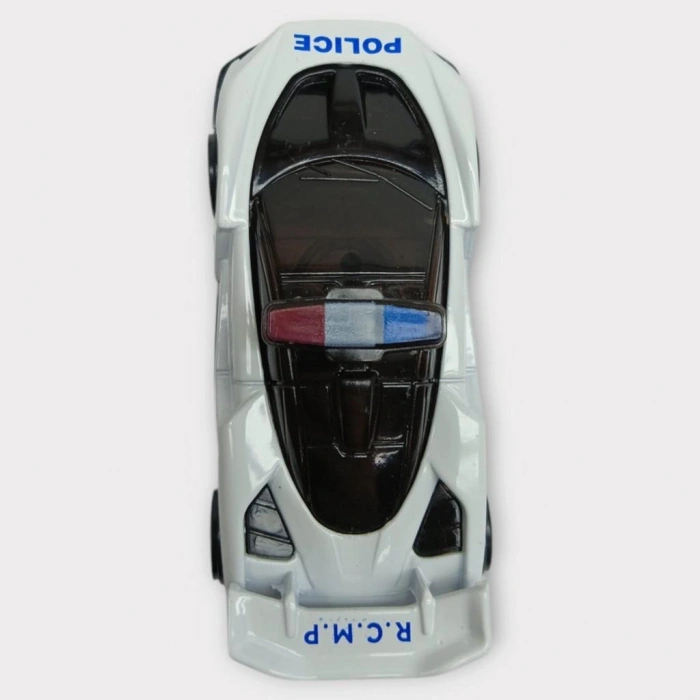 Metal Mini Polis Arabası  8 cm - Polis - 4 - 1 ADET