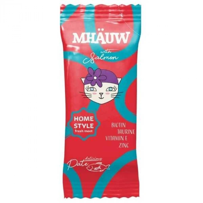 Mhauw Pouch Pate Salmon Kedi Yaş sı 80 Gr
