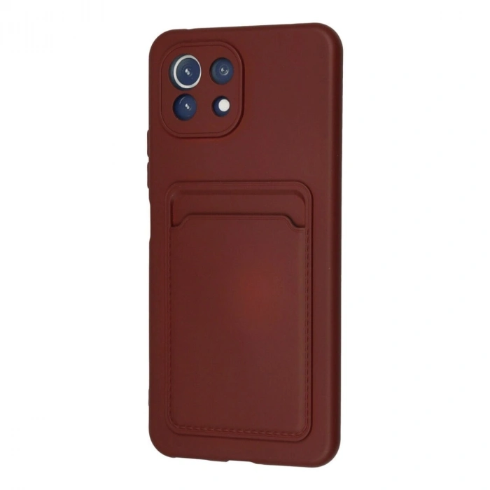 Mi 11 Kılıf Kelvin Kartvizitli  - Bordo