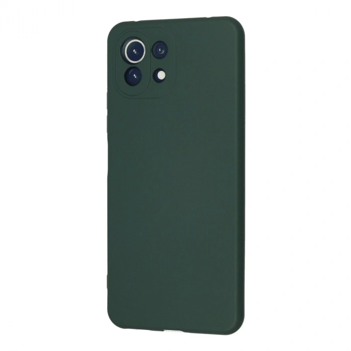 Mi 11 Lite Kılıf Nano İçi Kadife  - Koyu Yeşil