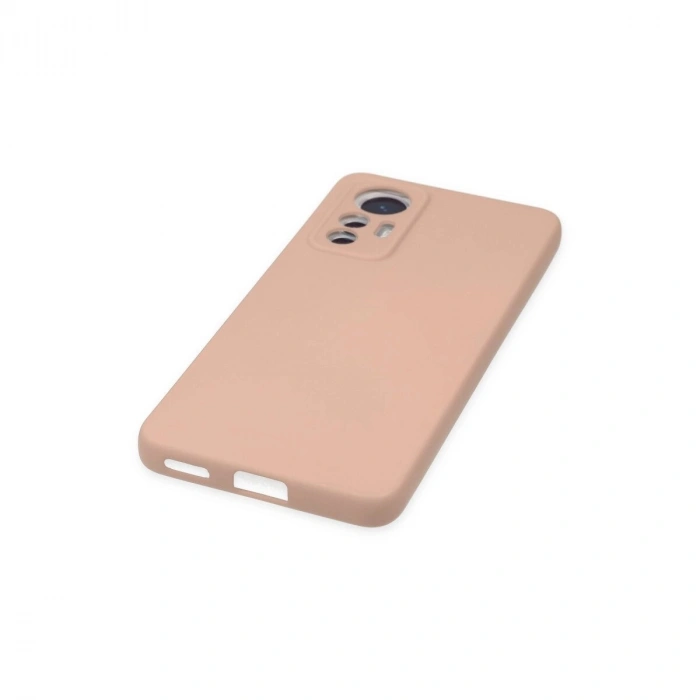 Mi 12 Lite Kılıf Nano İçi Kadife  - Pudra