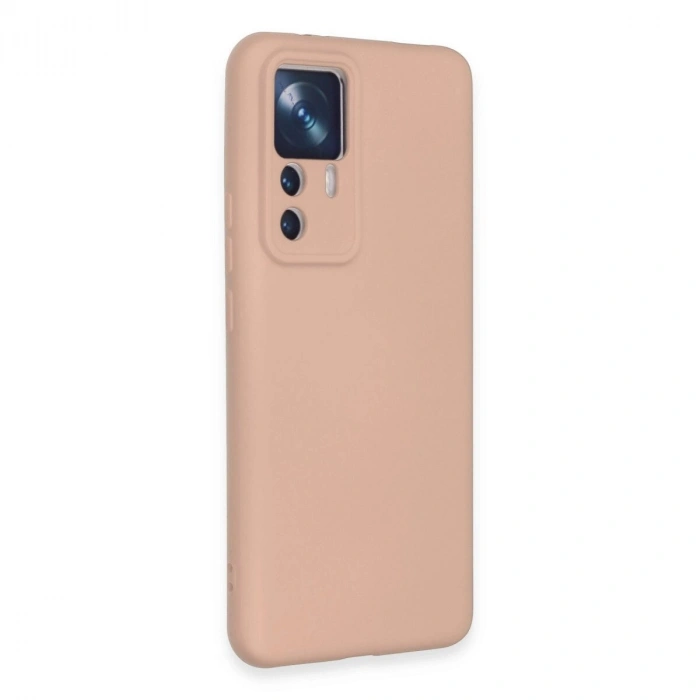 Mi 12t Pro Kılıf Nano İçi Kadife  - Pudra