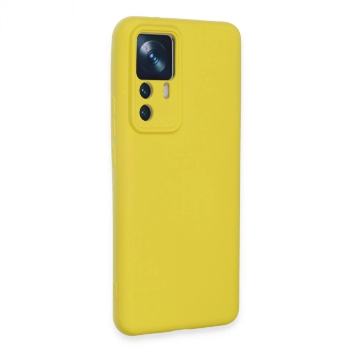 Mi 12t Pro Kılıf Nano İçi Kadife  - Sarı