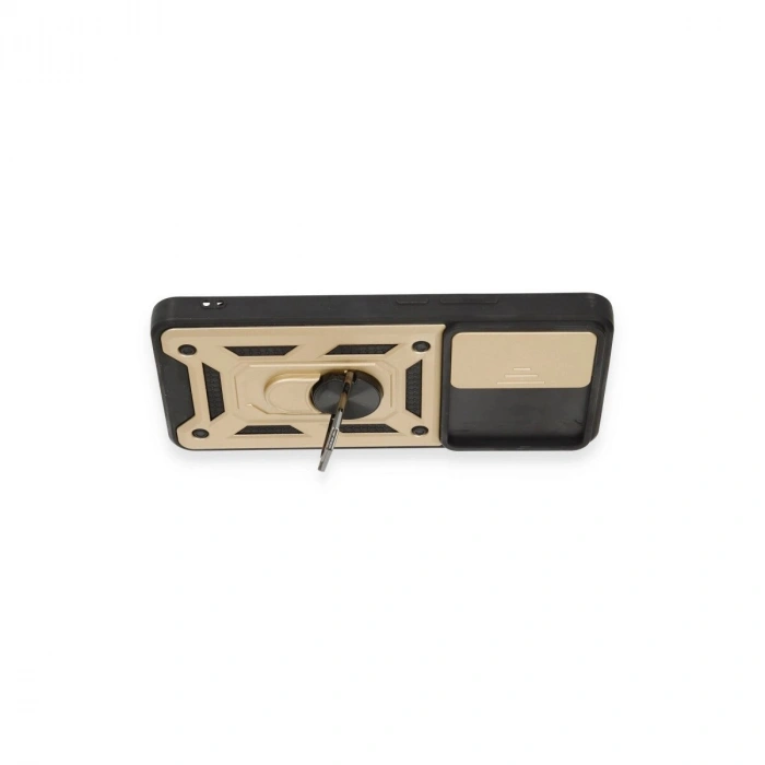 Mi 12t Pro Kılıf Pars Lens Yüzüklü  - Gold
