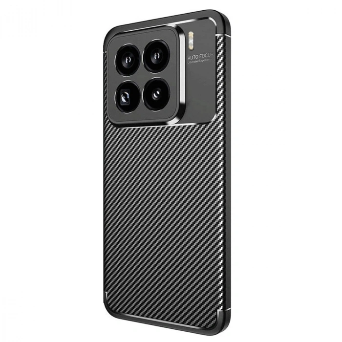 Mi 15 Pro Kılıf Auto Fus Karbon Kapak - Siyah