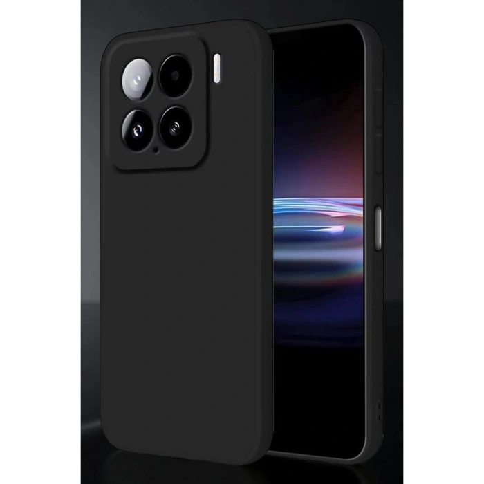 Mi 15 Pro Kılıf Nano İçi Kadife  - Siyah