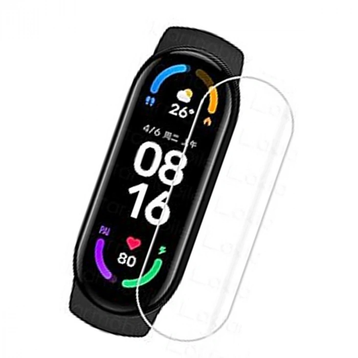 Mi Band 6 Polymer Nano Ekran Koruyucu - Şeffaf
