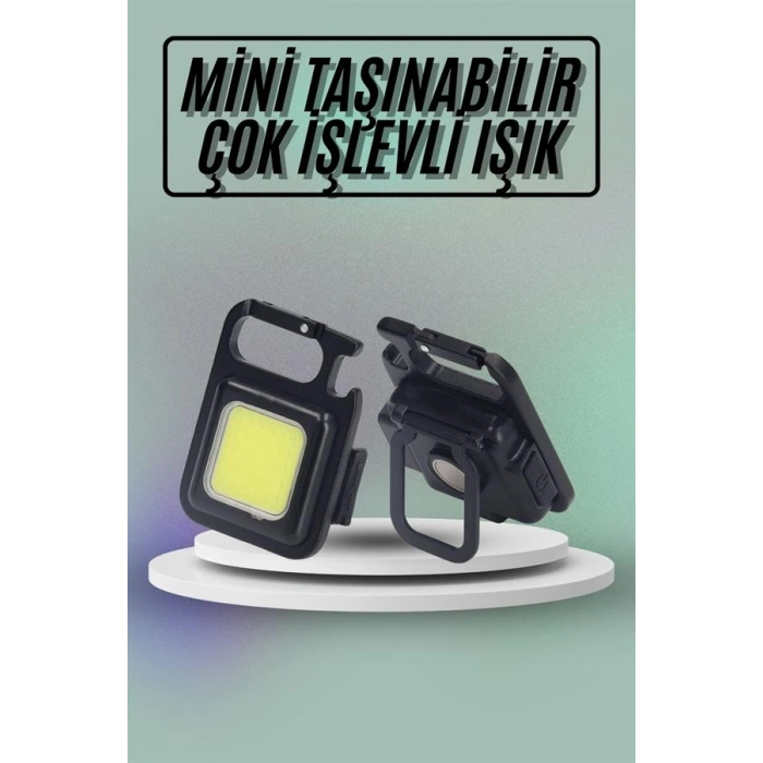 Mıknatıslı Parlak Led Işık 3 Fonksiyonlu Şarj edilebilir Ledli Mini Taşınabilir