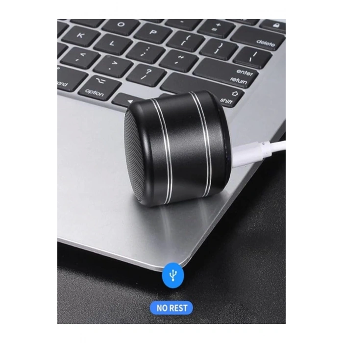 Mini Alüminyum TWS Kablosuz Bluetooth Hoparlör – Yuvarlak Metal Tasarım, Yüksek Bas ve Taşınabilir Özellikler (  )