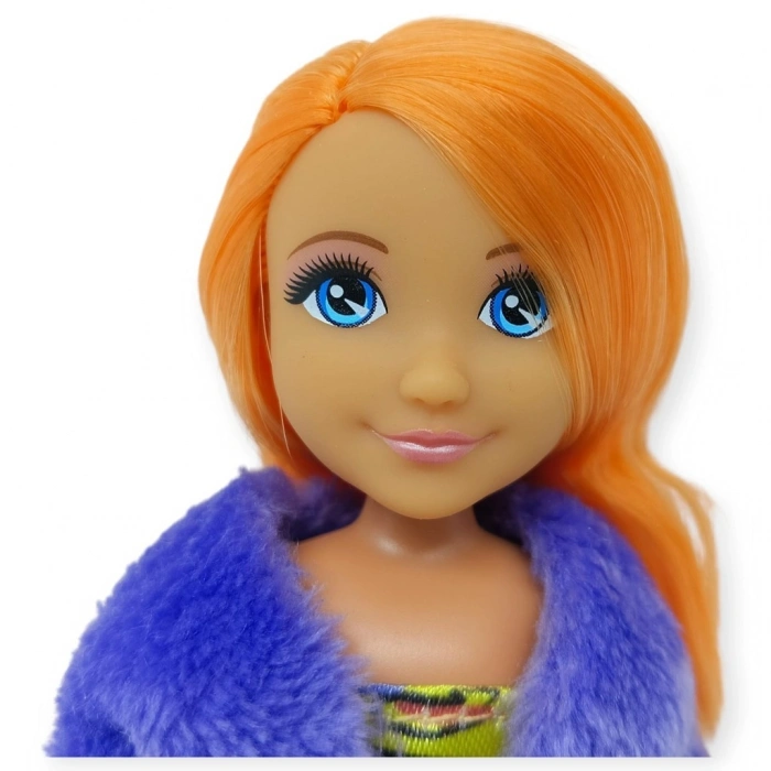 Moda İkonu Bebek Figür 13 cm  - Tcu lı Neon Şıklık - 1 ADET