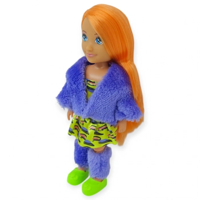 Moda İkonu Bebek Figür 13 cm  - Tcu lı Neon Şıklık - 1 ADET