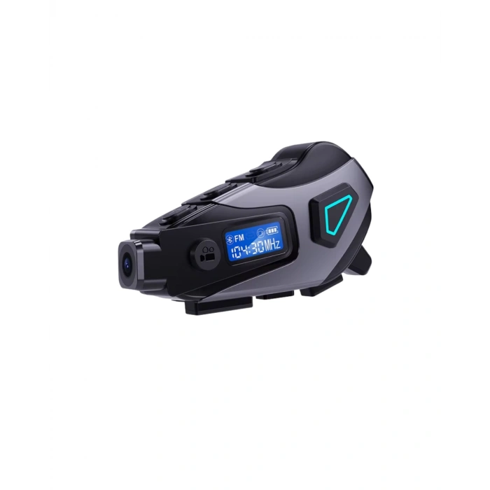 Motosiklet Kask Kulaklığı Bluetooth 5.3 Kamera ve FM Radyo Destekli