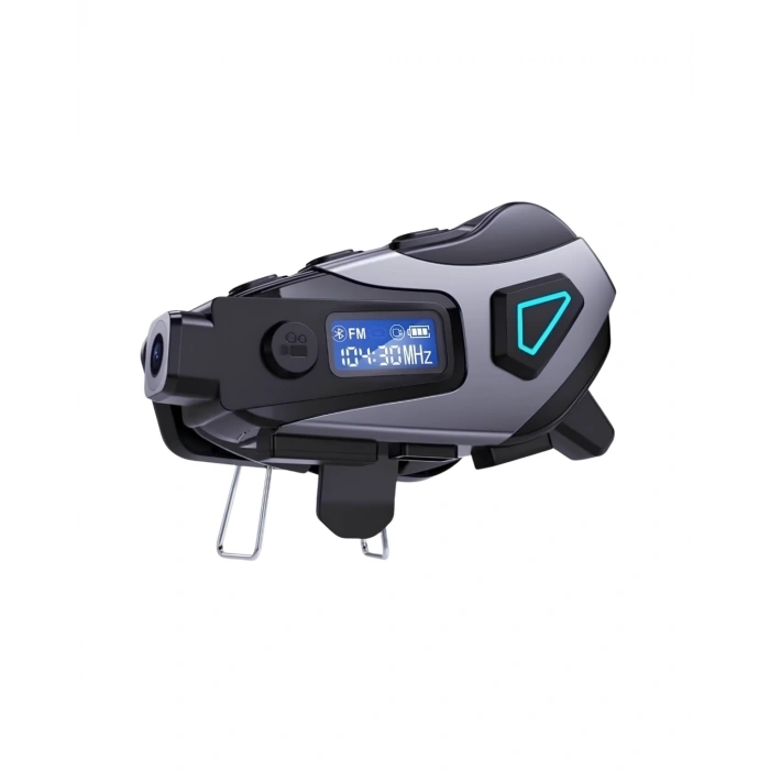Motosiklet Kask Kulaklığı Bluetooth 5.3 Kamera ve FM Radyo Destekli