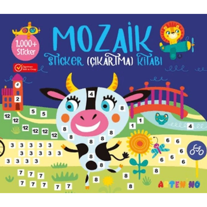 Mozaik Sticker Çıkartma Kitabı - Lacivert